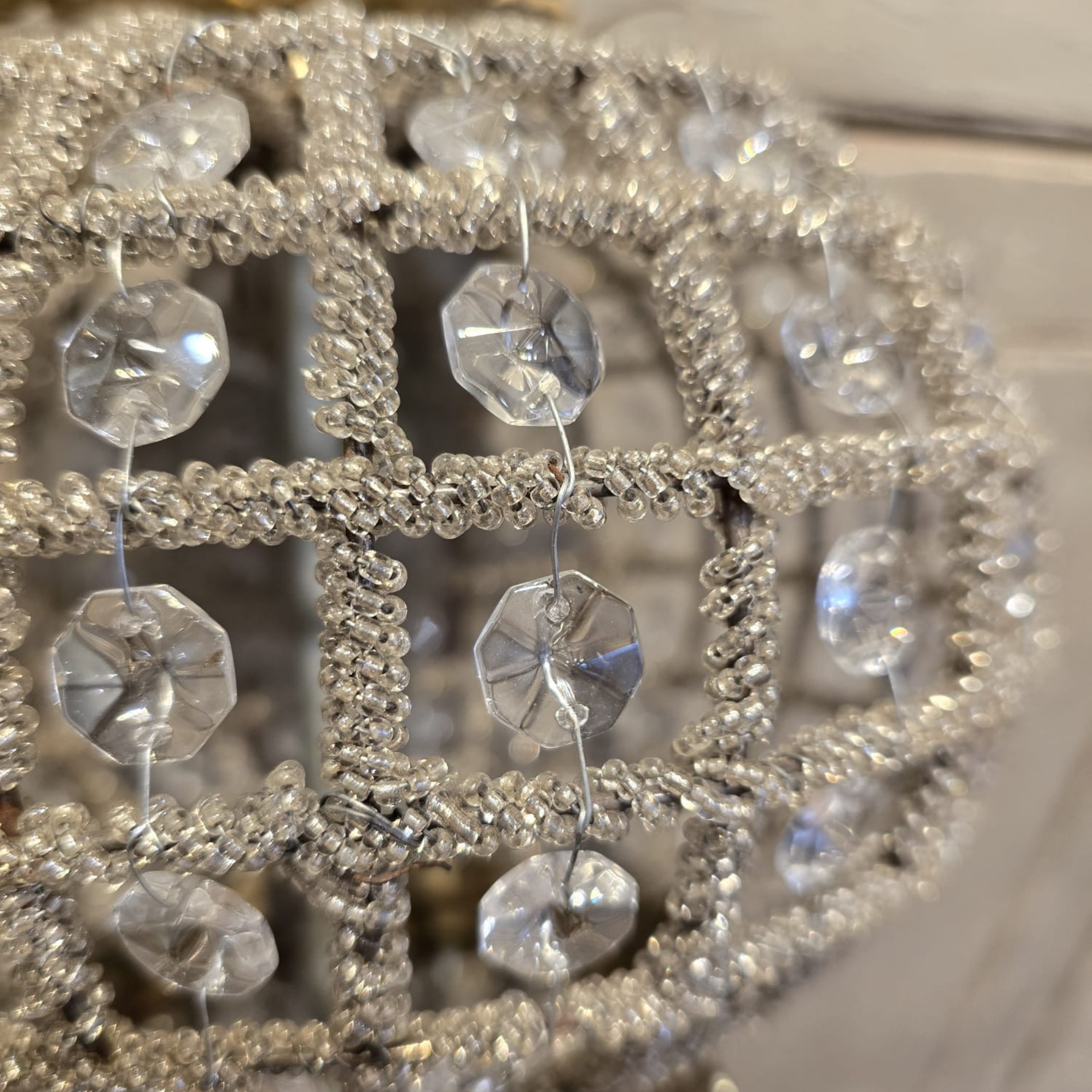 Empire French Crystal Chandelier – Antique Tent-in-Bag Design