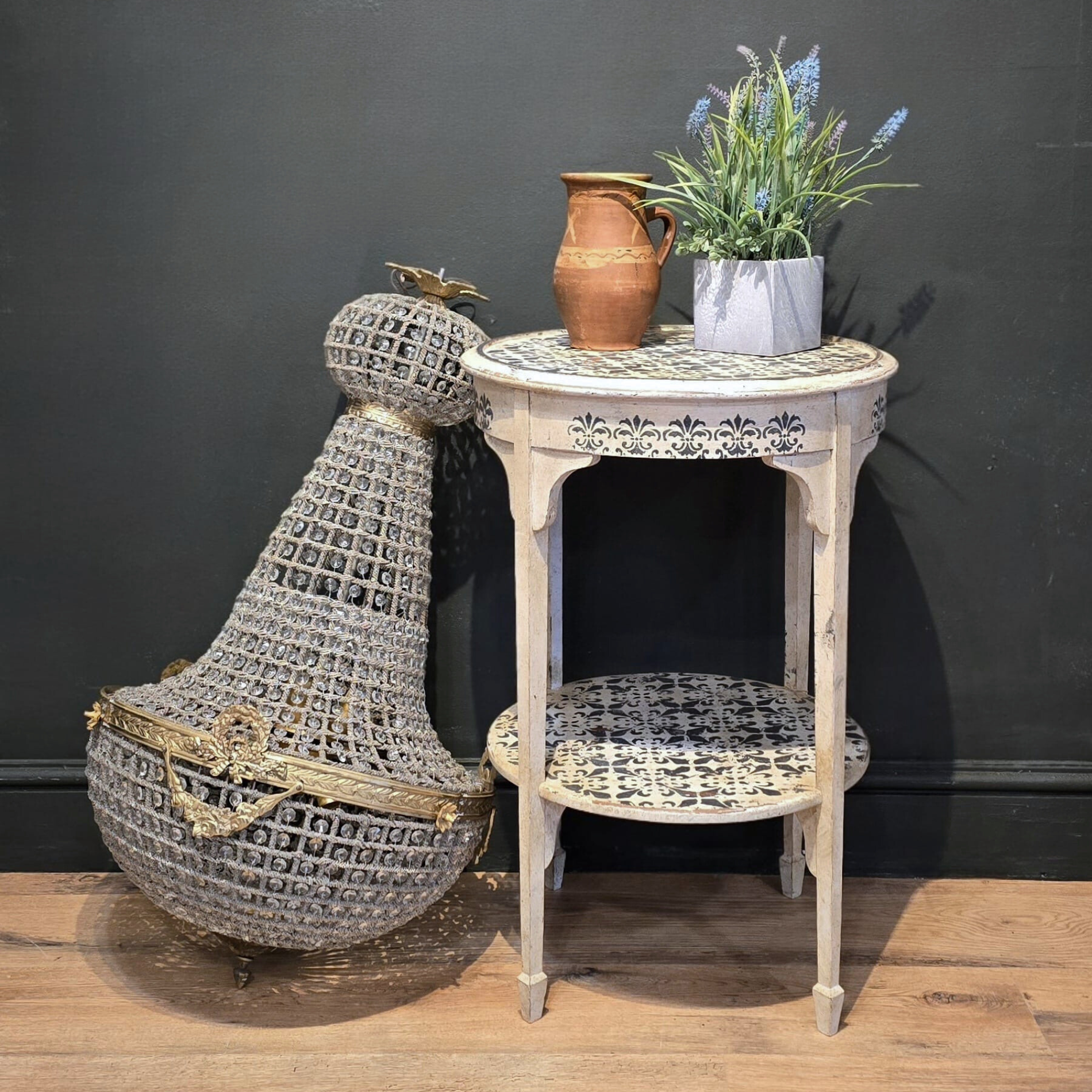 Empire French Crystal Chandelier – Antique Tent-in-Bag Design