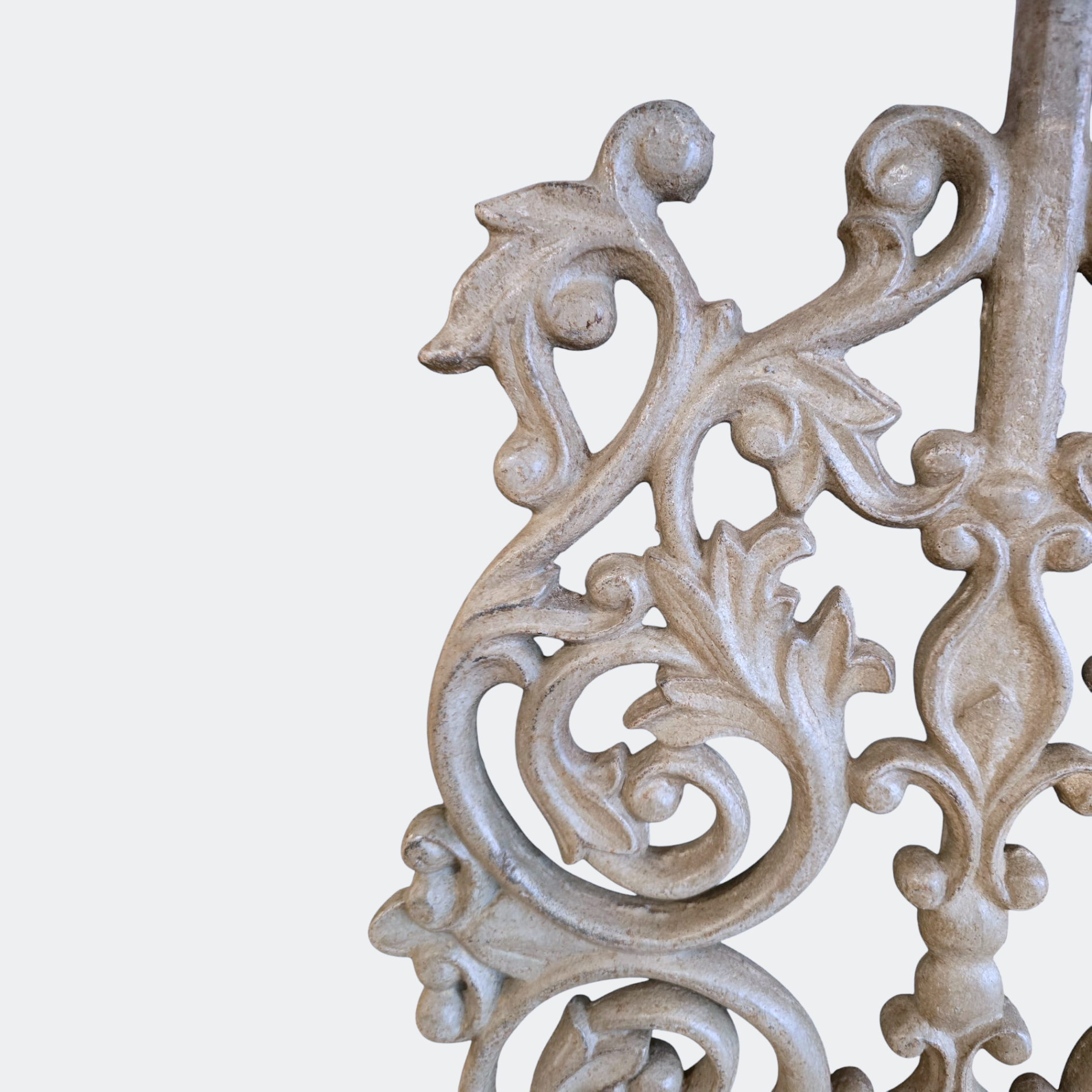 Ornate Cast Iron Balustrade Table Lamp