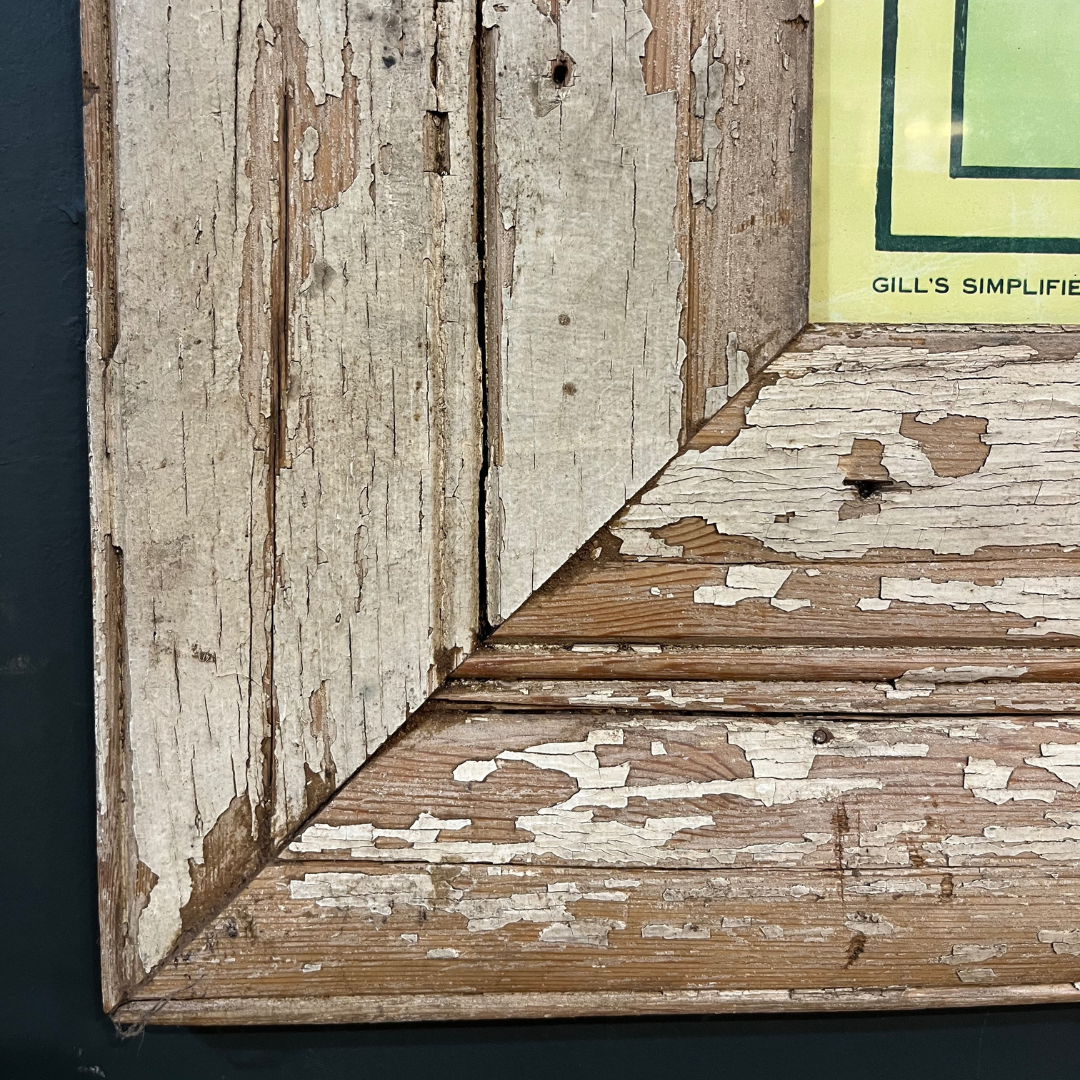 Vintage 1950s Map of Africa in Pine Rustic Frame