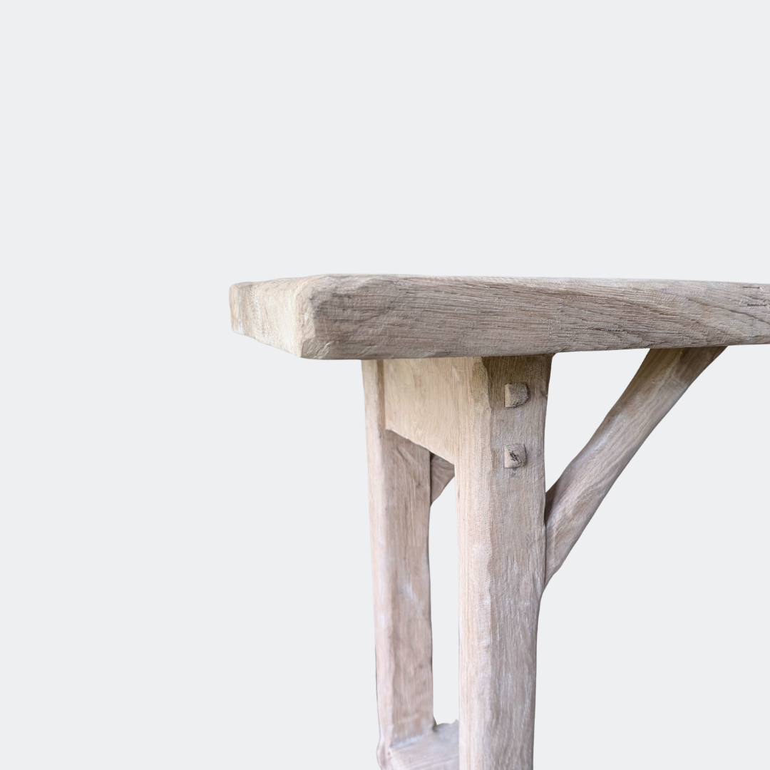 Handmade Bleached Oak Console Table