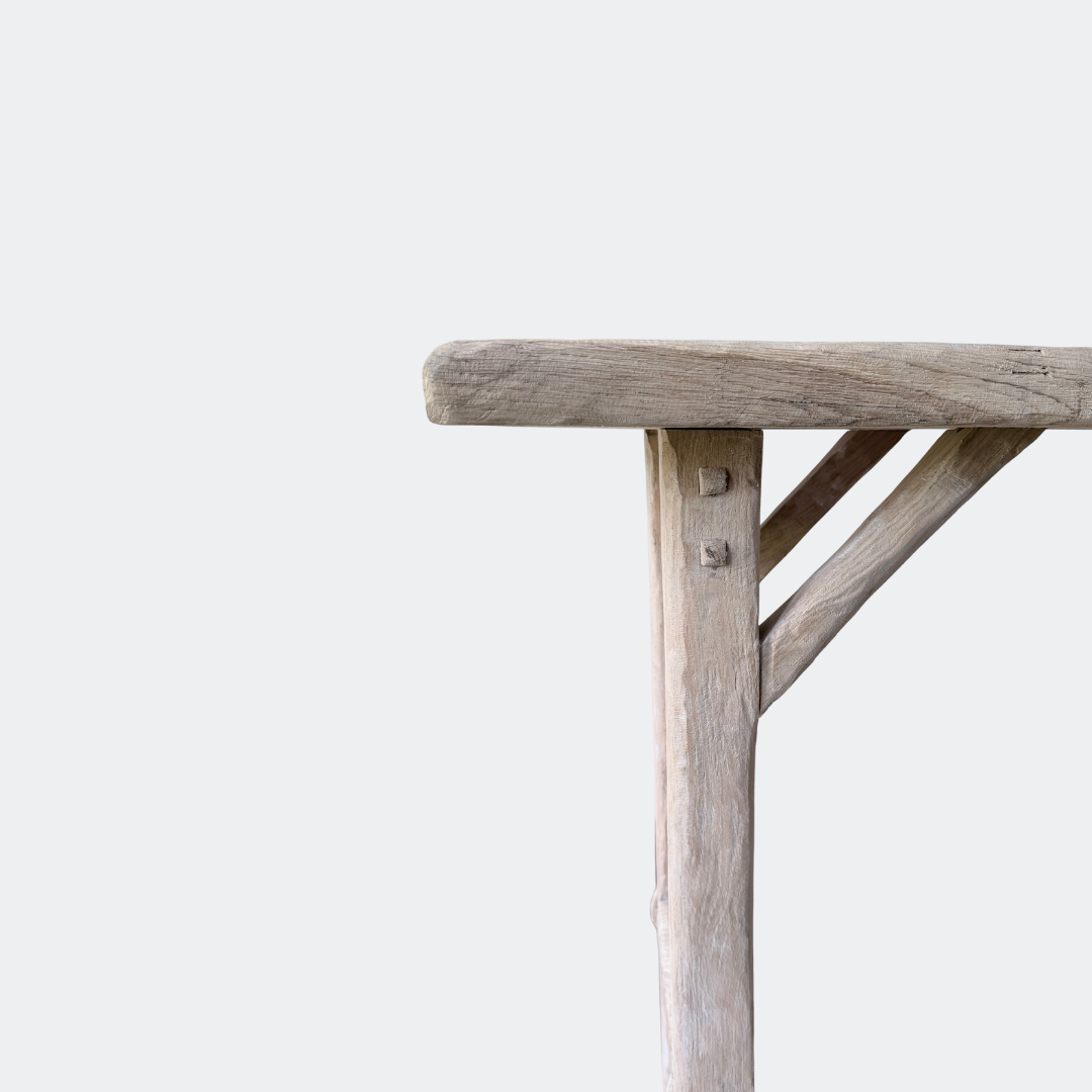 Handmade Bleached Oak Console Table