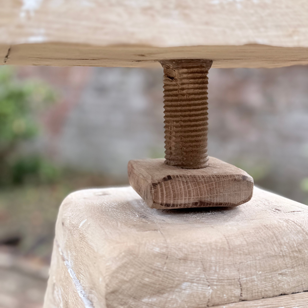 Handmade English Oak Statue Pedestal