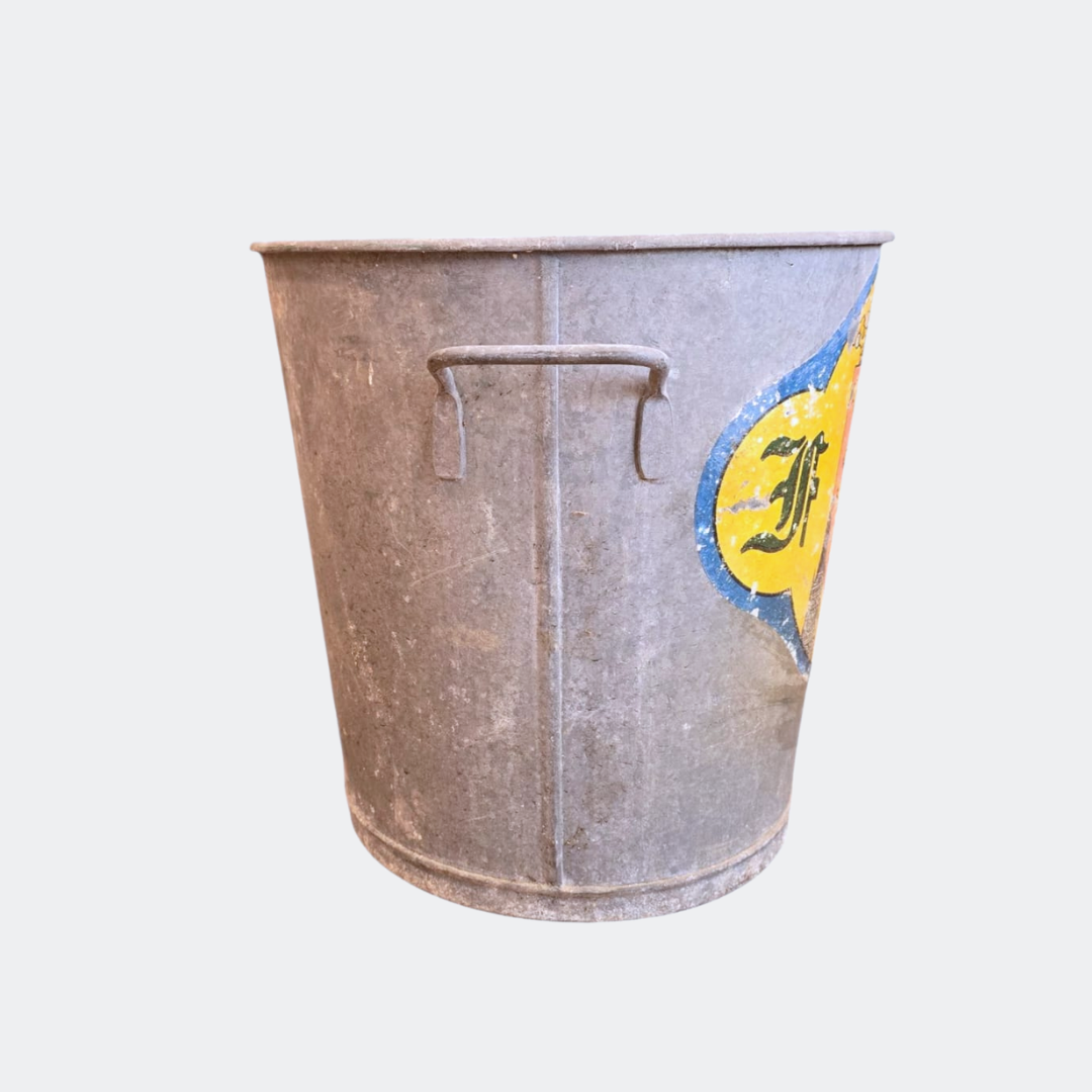Rustic French Metal Pail Bucket | Rustic Decor