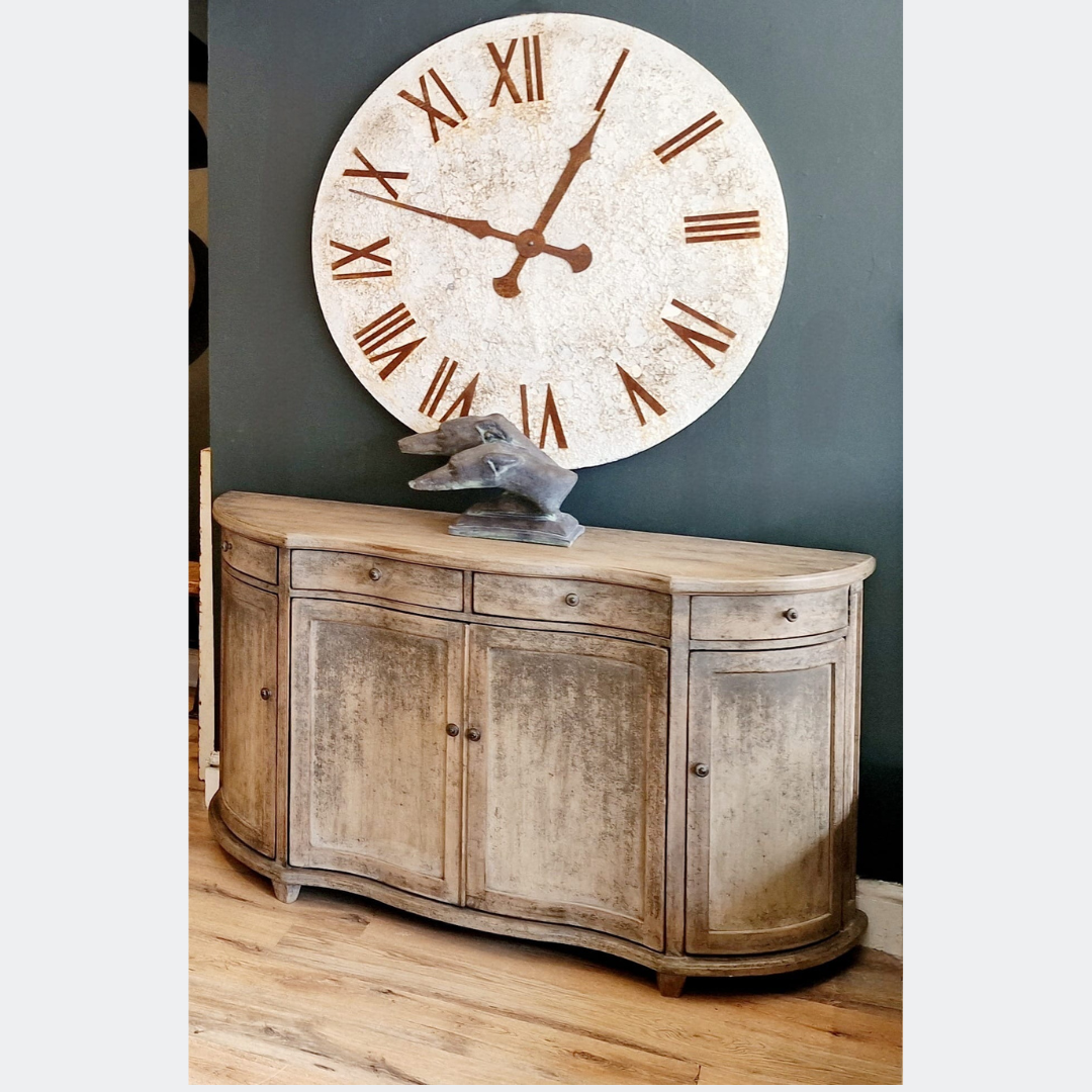 Decorative Large Rustic Metal Wall Clock