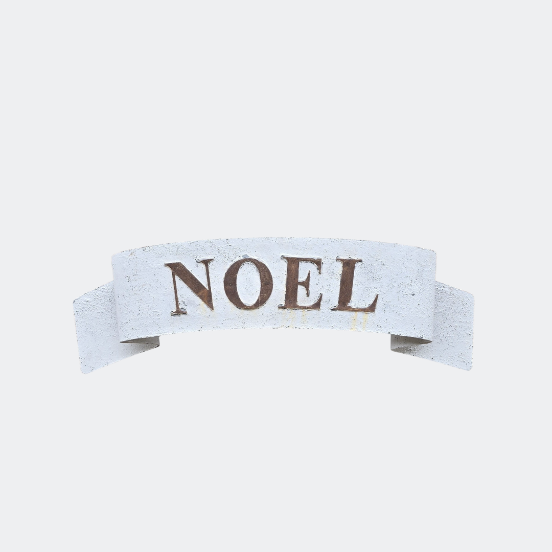 Rustic Metal Noel Sign