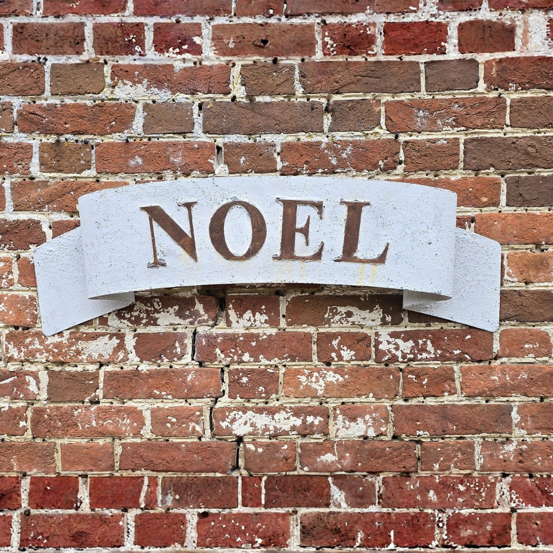 Rustic Metal Noel Sign