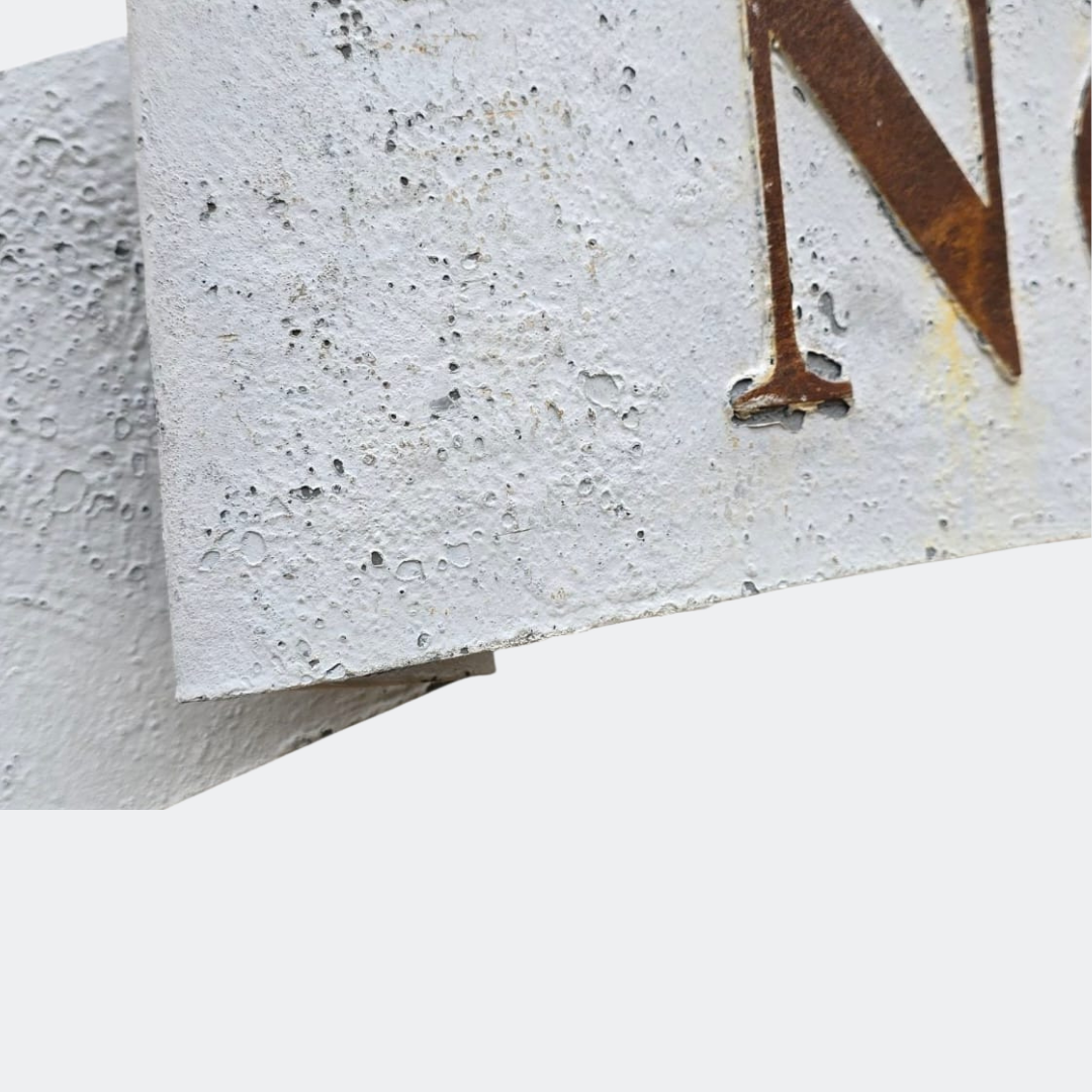 Rustic Metal Noel Sign