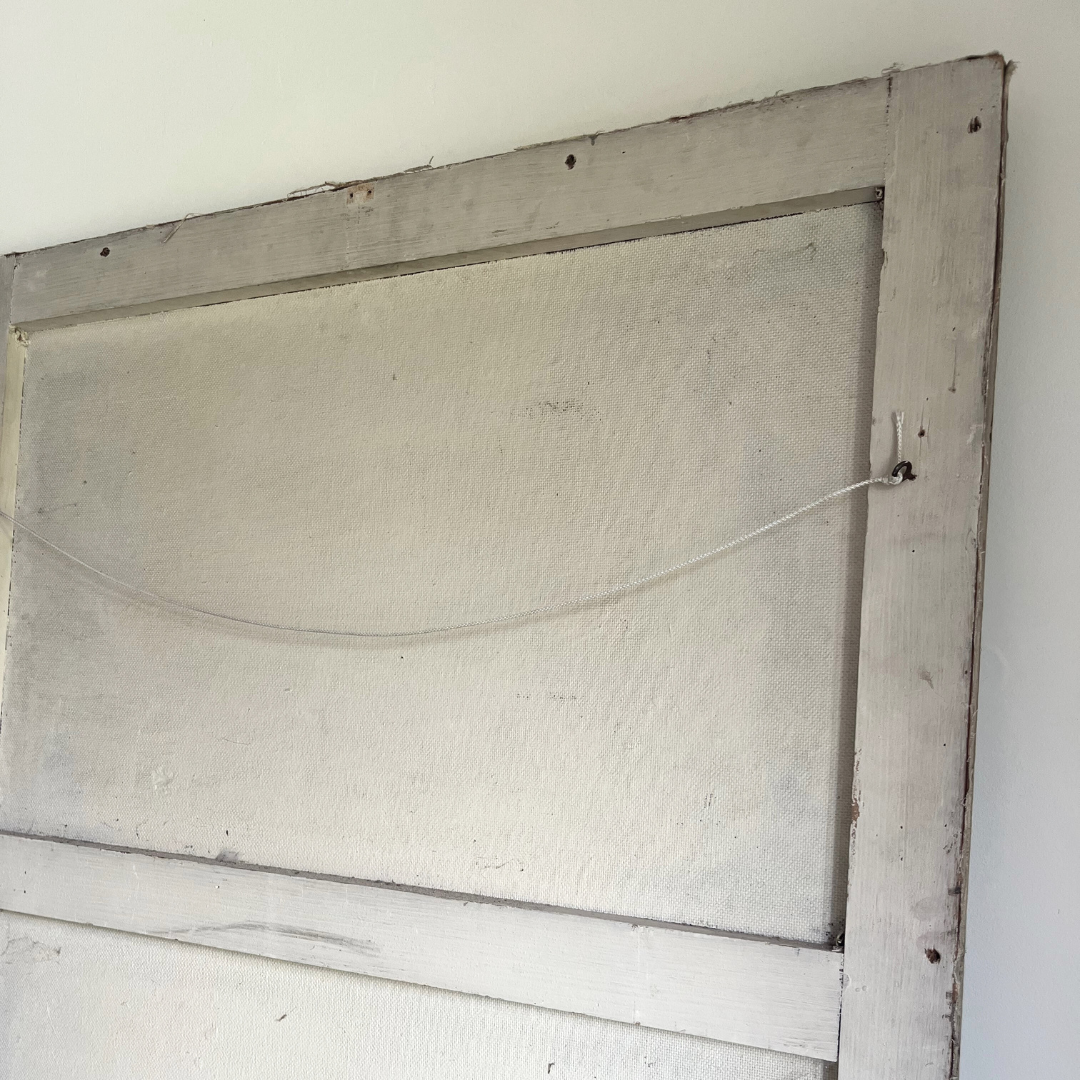 Vintage Sacred Heart Madonna and Child Oil Painting 1953