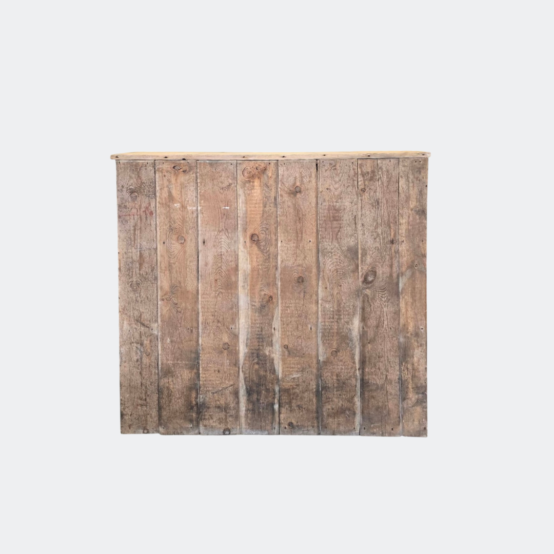 Antique Stripped Pine Shoe Cupboard