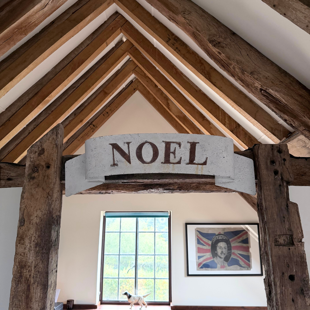 Rustic Metal Noel Sign