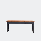 Antique Salvaged Console Table With Carved Workers Marks