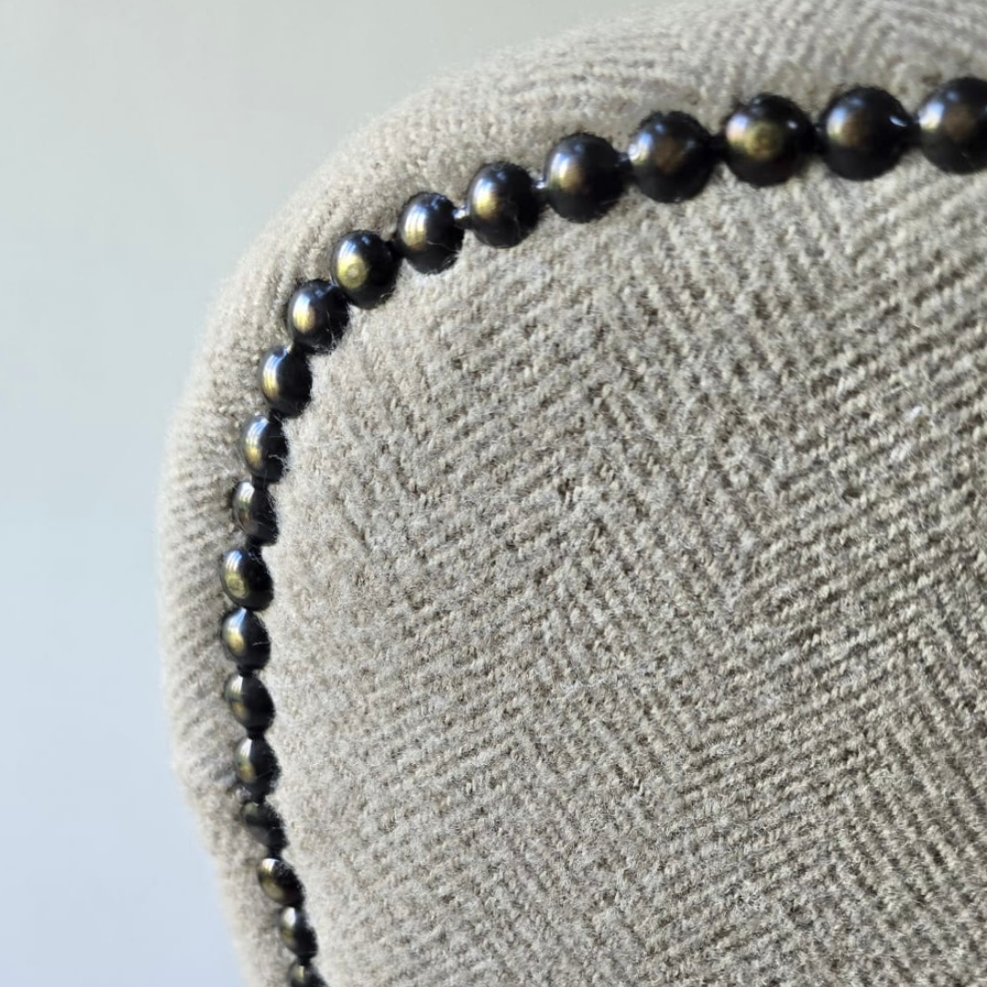 Herringbone Upholstered Dining Chair – UK Handmade