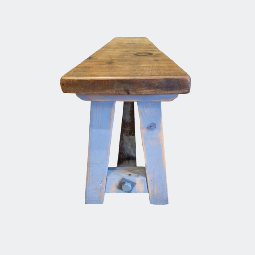 Rustic Wooden Table A- Frame Bench