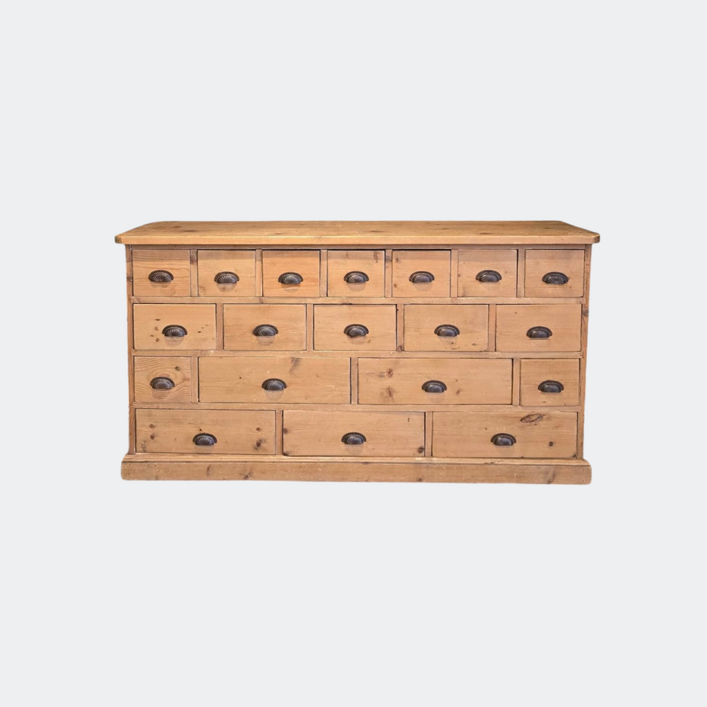 Antique Pine Multi-Drawer Chest