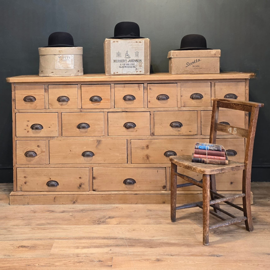 Antique Pine Multi-Drawer Chest