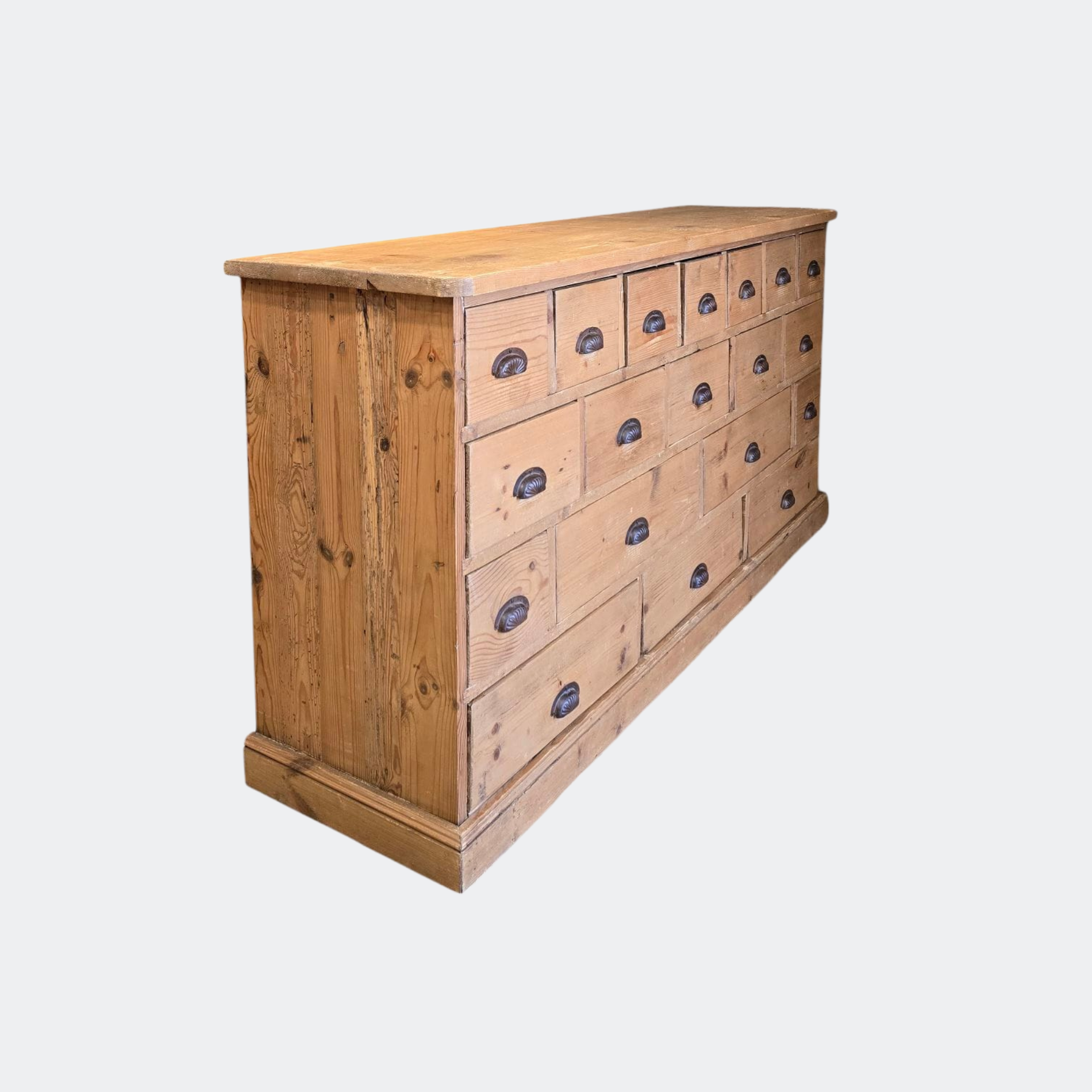 Antique Pine Multi-Drawer Chest