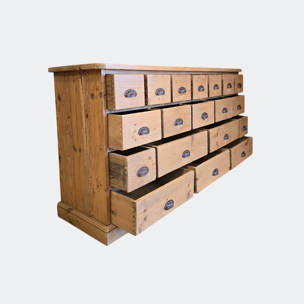Antique Pine Multi-Drawer Chest