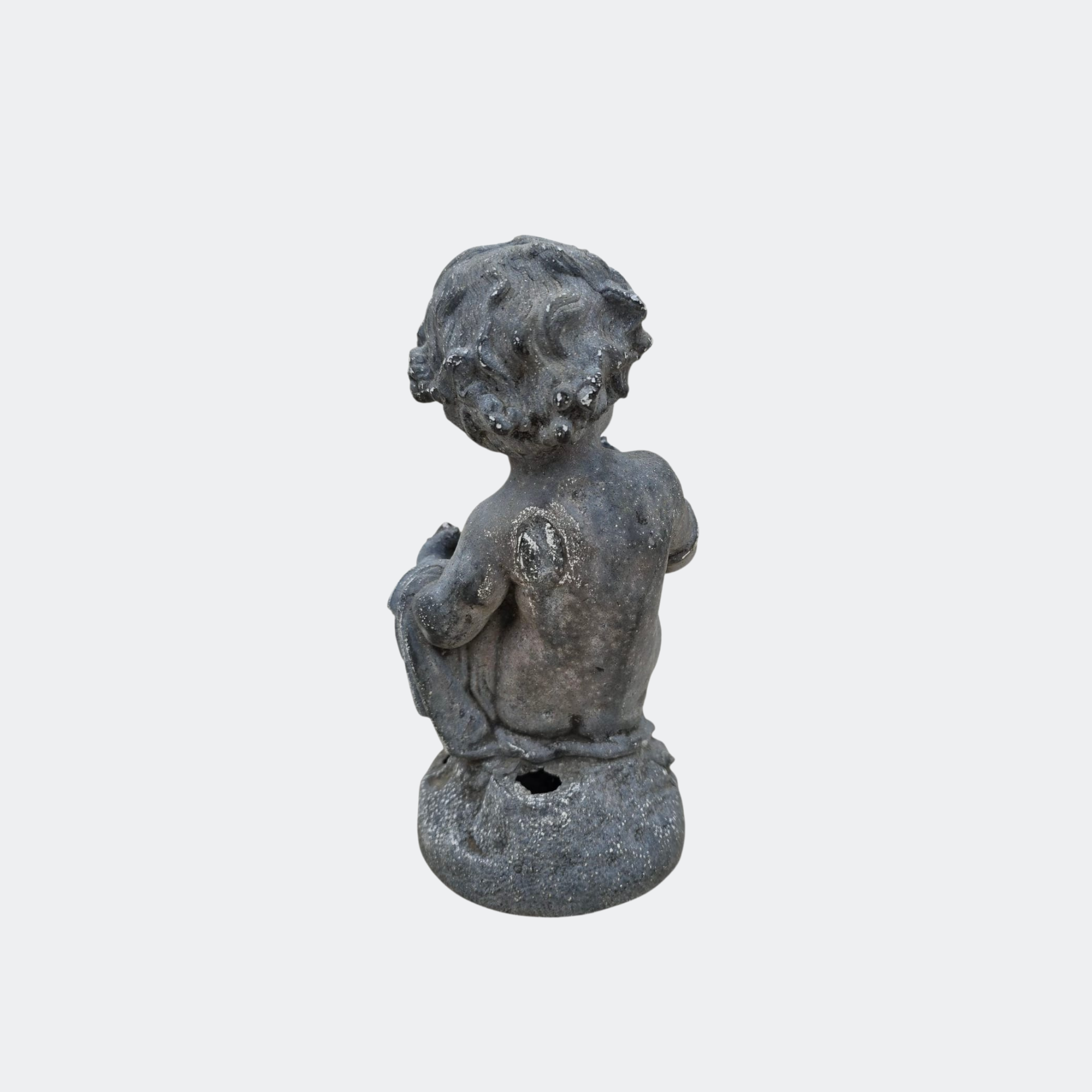 Pair of Antique Spelter Cherubs