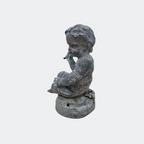 Pair of Antique Spelter Cherubs