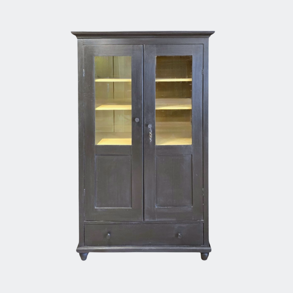 Antique Rustic Pine French Cupboard