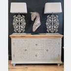 Cast Iron Balustrade Table Lamp