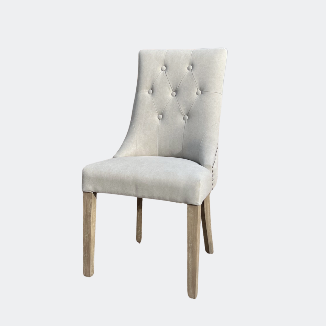 Petworth Dining Chair in Linen and Oak