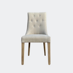 Petworth Dining Chair in Linen and Oak