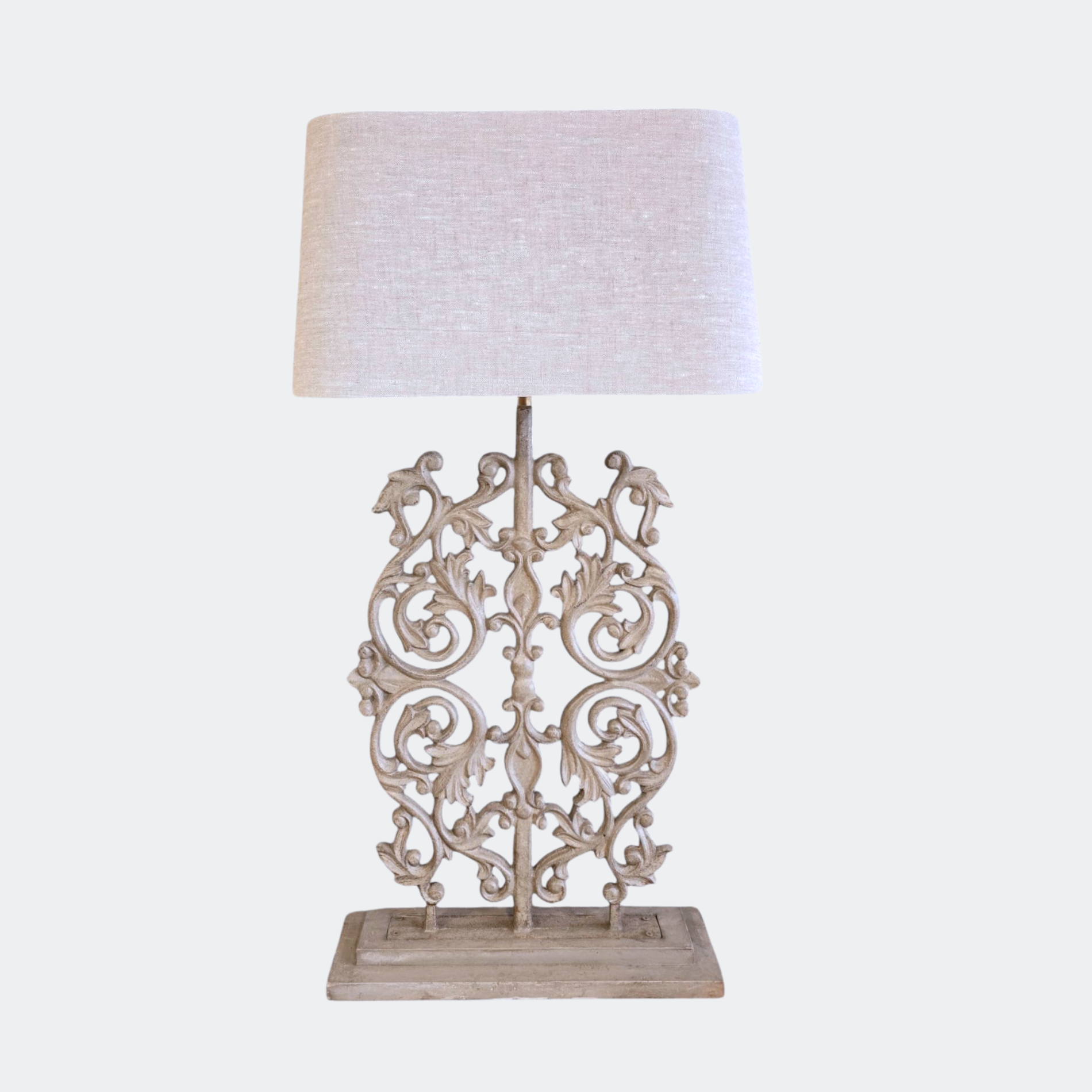 Cast Iron Balustrade Table Lamp