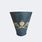 French Metal Tin Grape Hold Bucket - Harvesting Basket Style