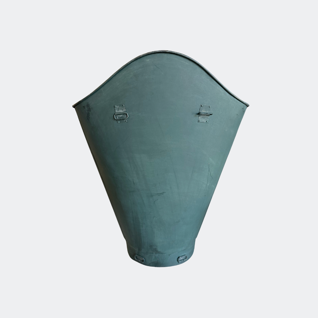 French Metal Tin Grape Hold Bucket - Harvesting Basket Style