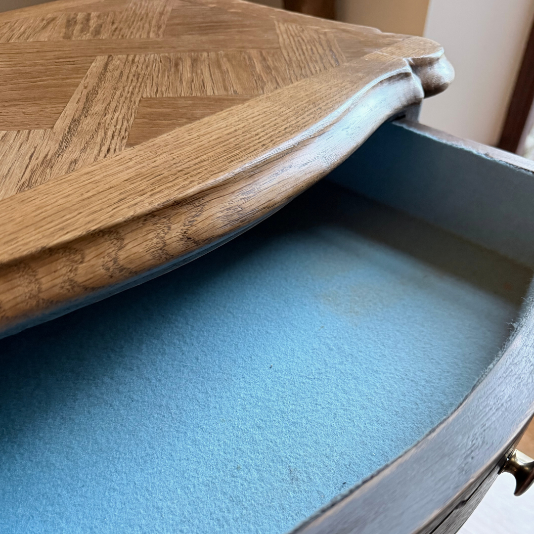 Pair of Vintage French Oak Bedside Tables