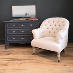 Vintage 3-Drawer Chest with Brass Hardware | Gustavian Style Commode