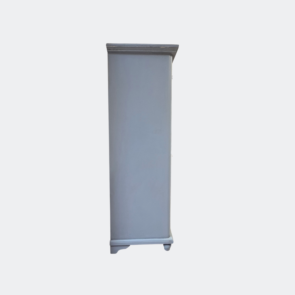Vintage Grey Glazed Country Cupboard — Reclaimed Pine