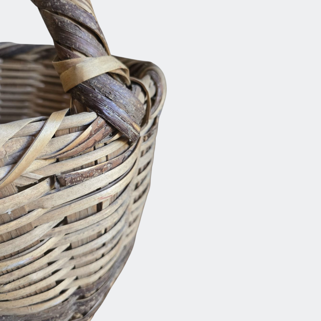 Handmade Vintage Rattan Basket