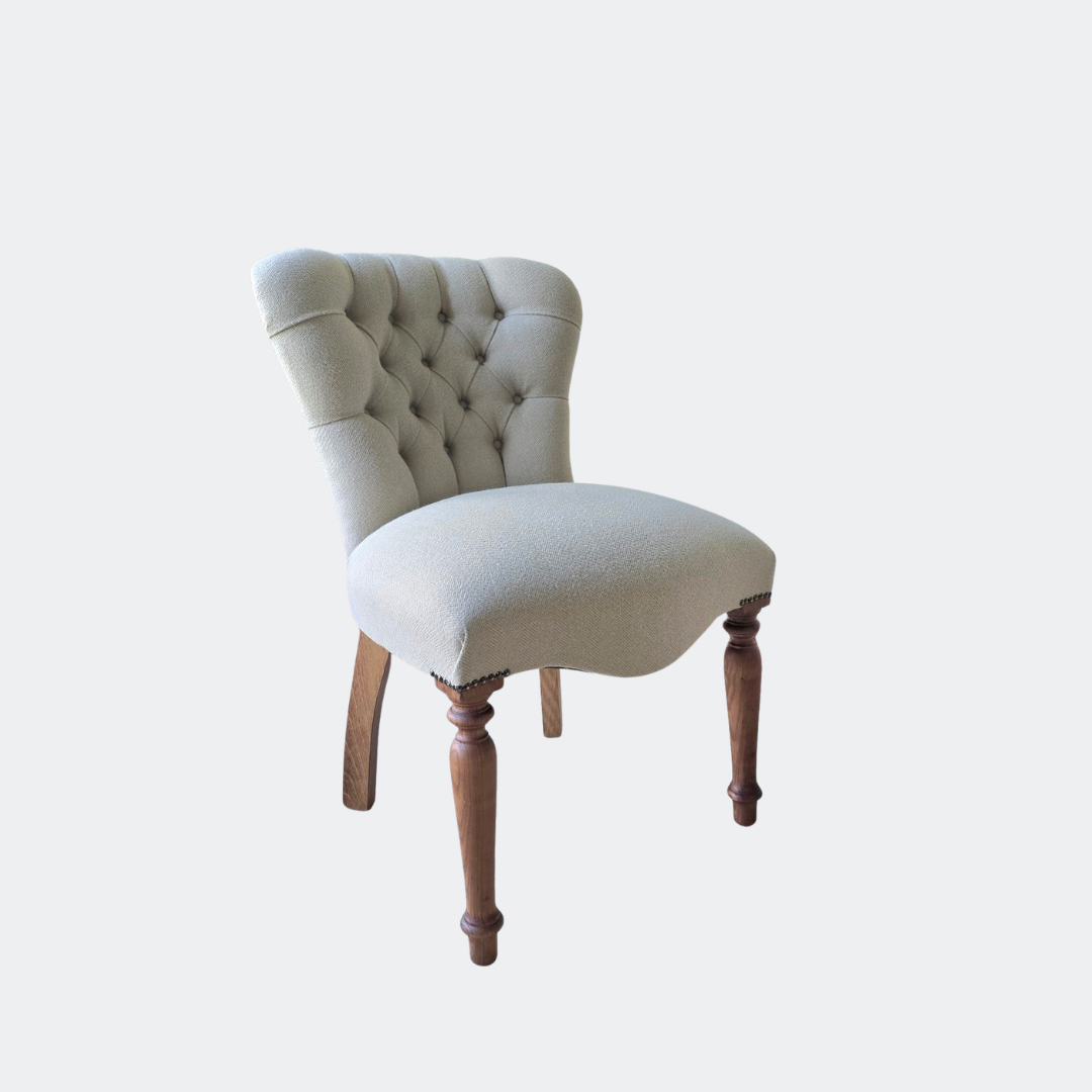 Herringbone Upholstered Dining Chair – UK Handmade