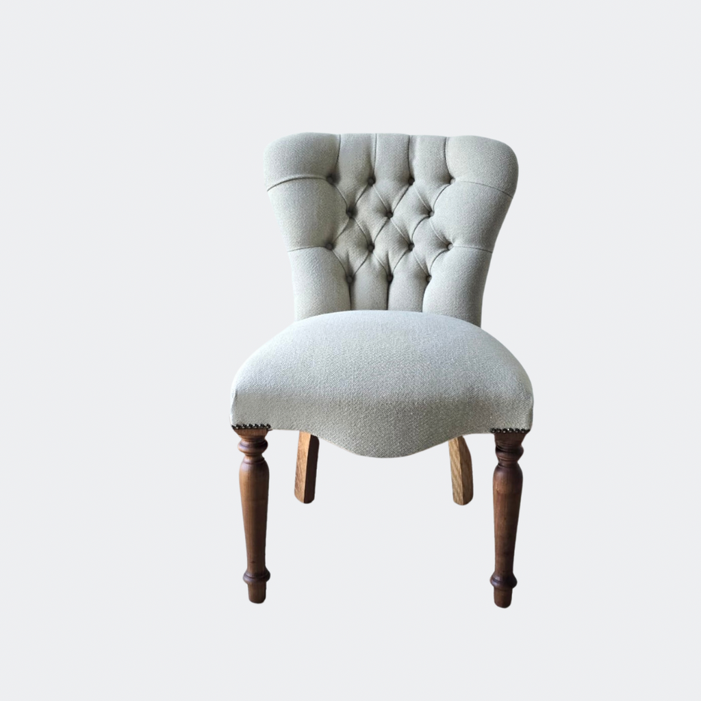 Herringbone Upholstered Dining Chair – UK Handmade