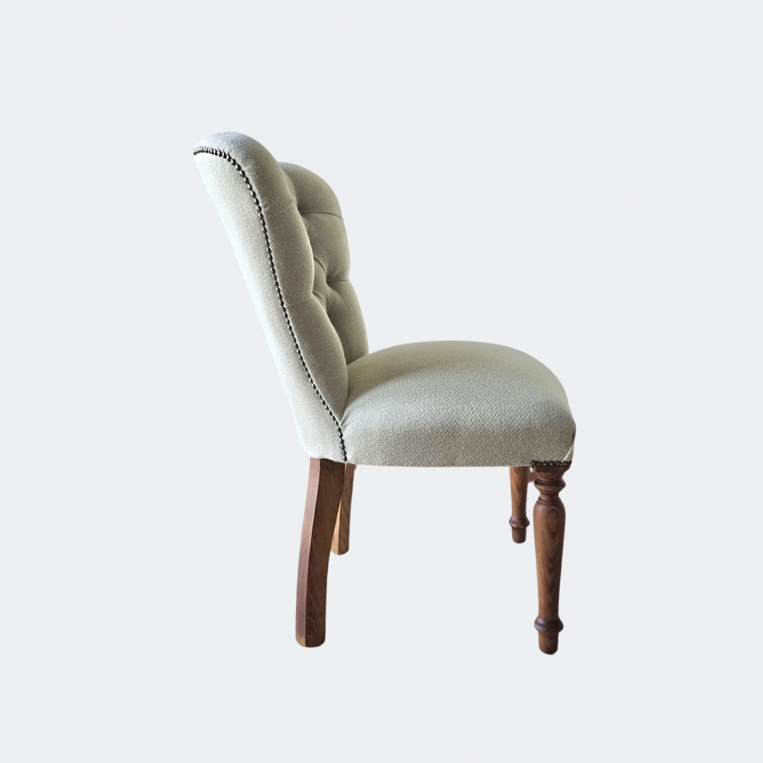 Herringbone Upholstered Dining Chair – UK Handmade