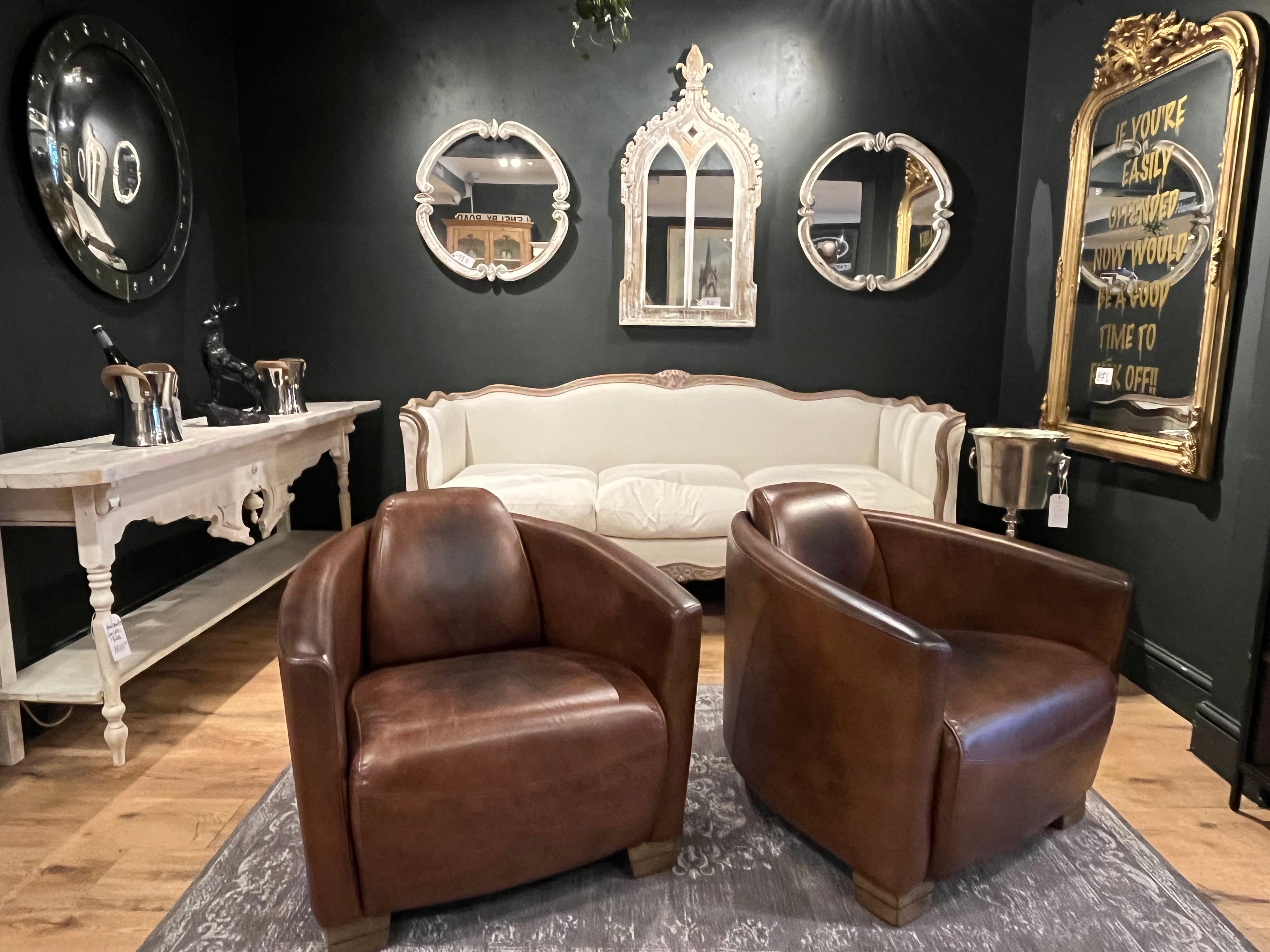 Leather Rocket Chair