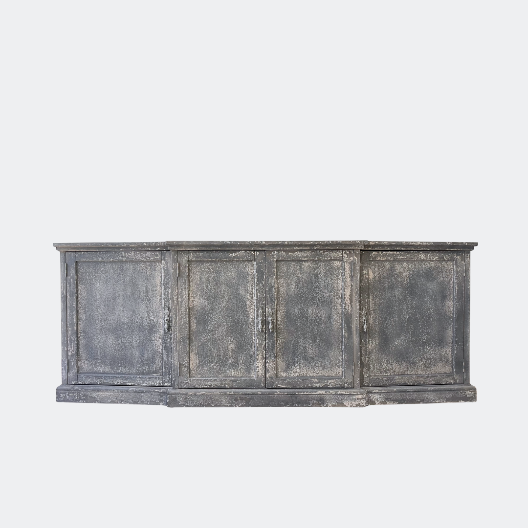 Large Pine Grey Rustic Sideboard