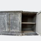 Large Pine Grey Rustic Sideboard