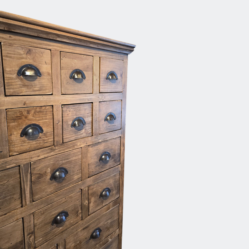Multi-Drawer Handcrafted Pine Cabinet