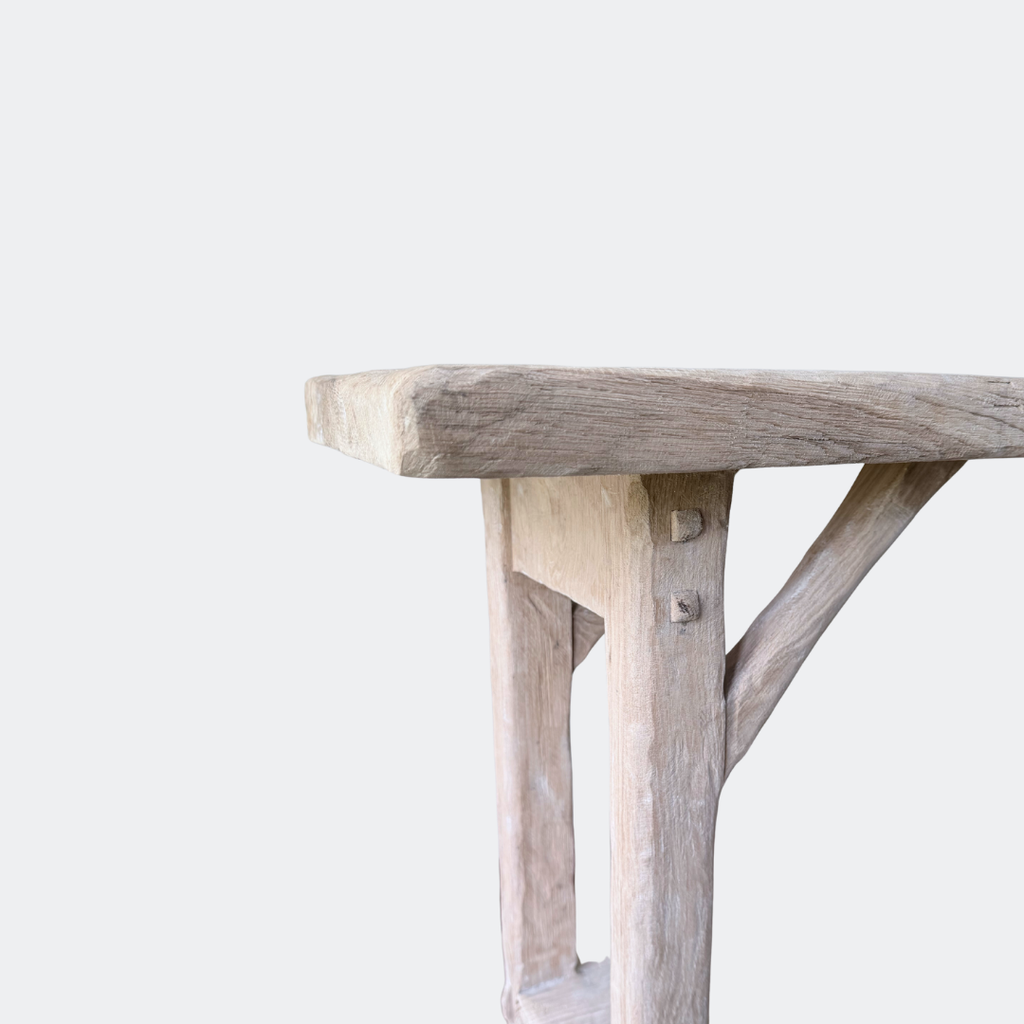 Handmade Bleached Oak Console Table