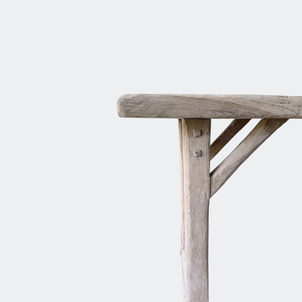 Handmade Bleached Oak Console Table