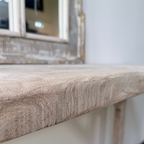 Handmade Bleached Oak Console Table