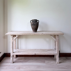 Handmade Bleached Oak Console Table