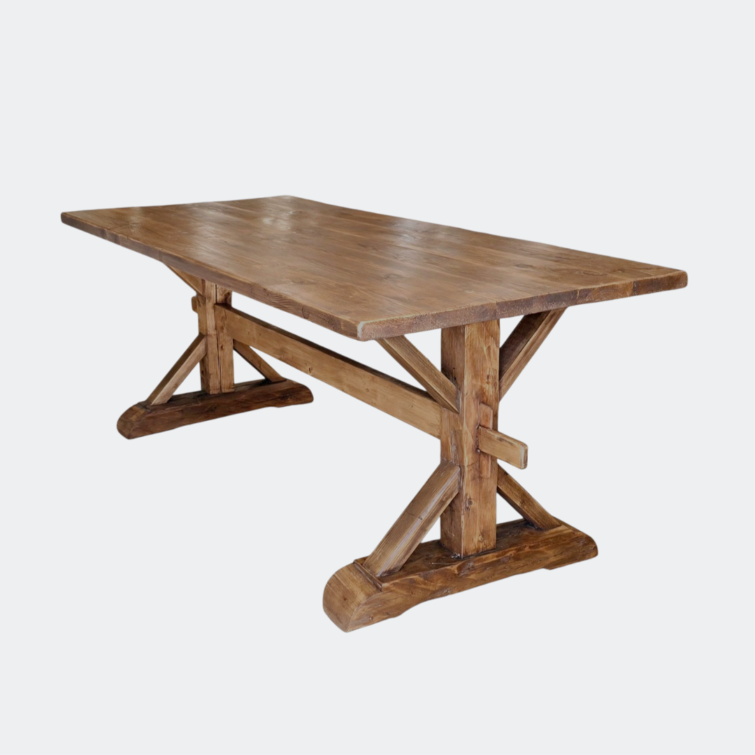 Reclaimed Pine Farmhouse Dining Table - Country Living