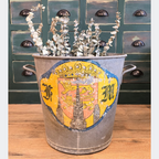 Rustic French Metal Pail Bucket