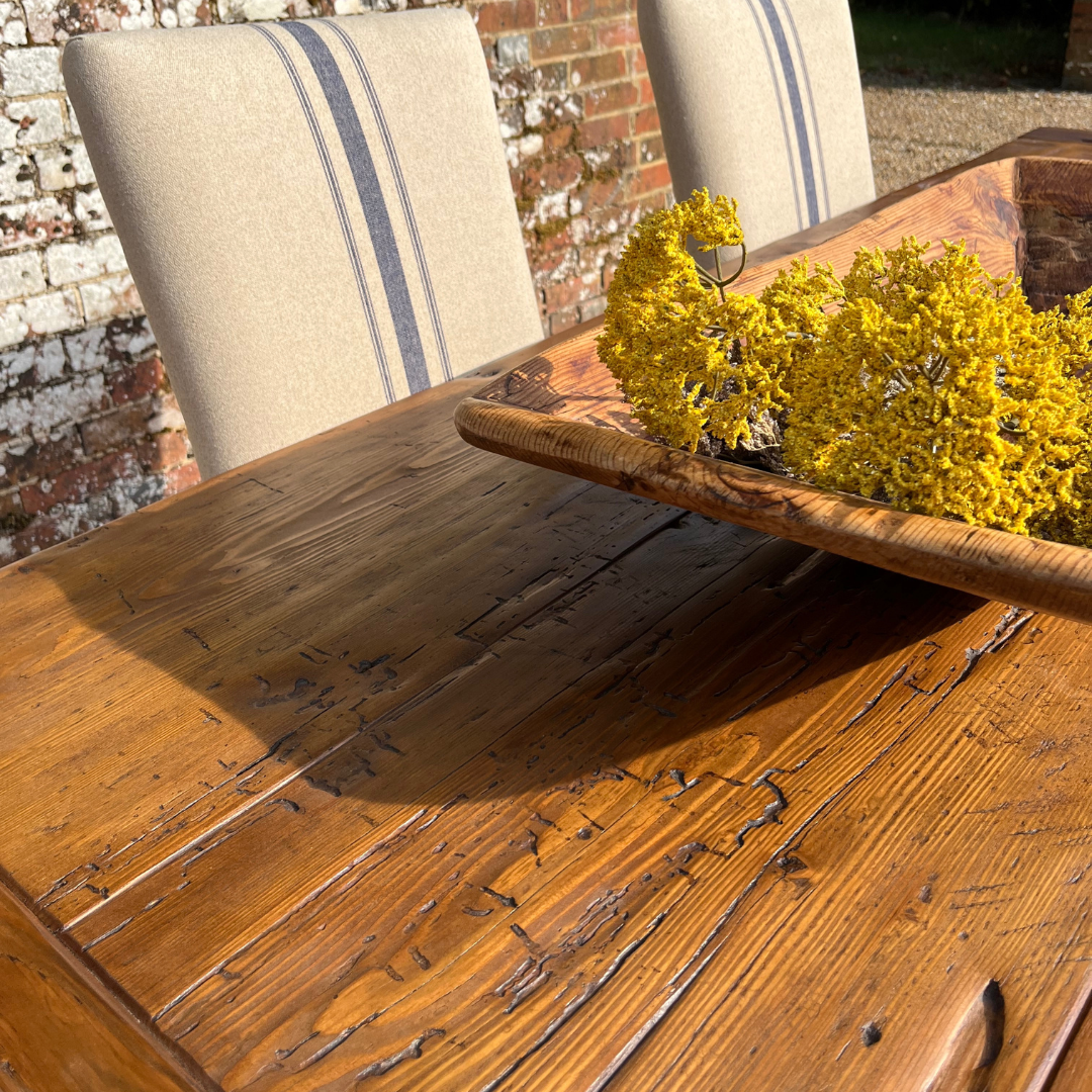 Handmade UK Pine Farmhouse Dining Table - Country Living