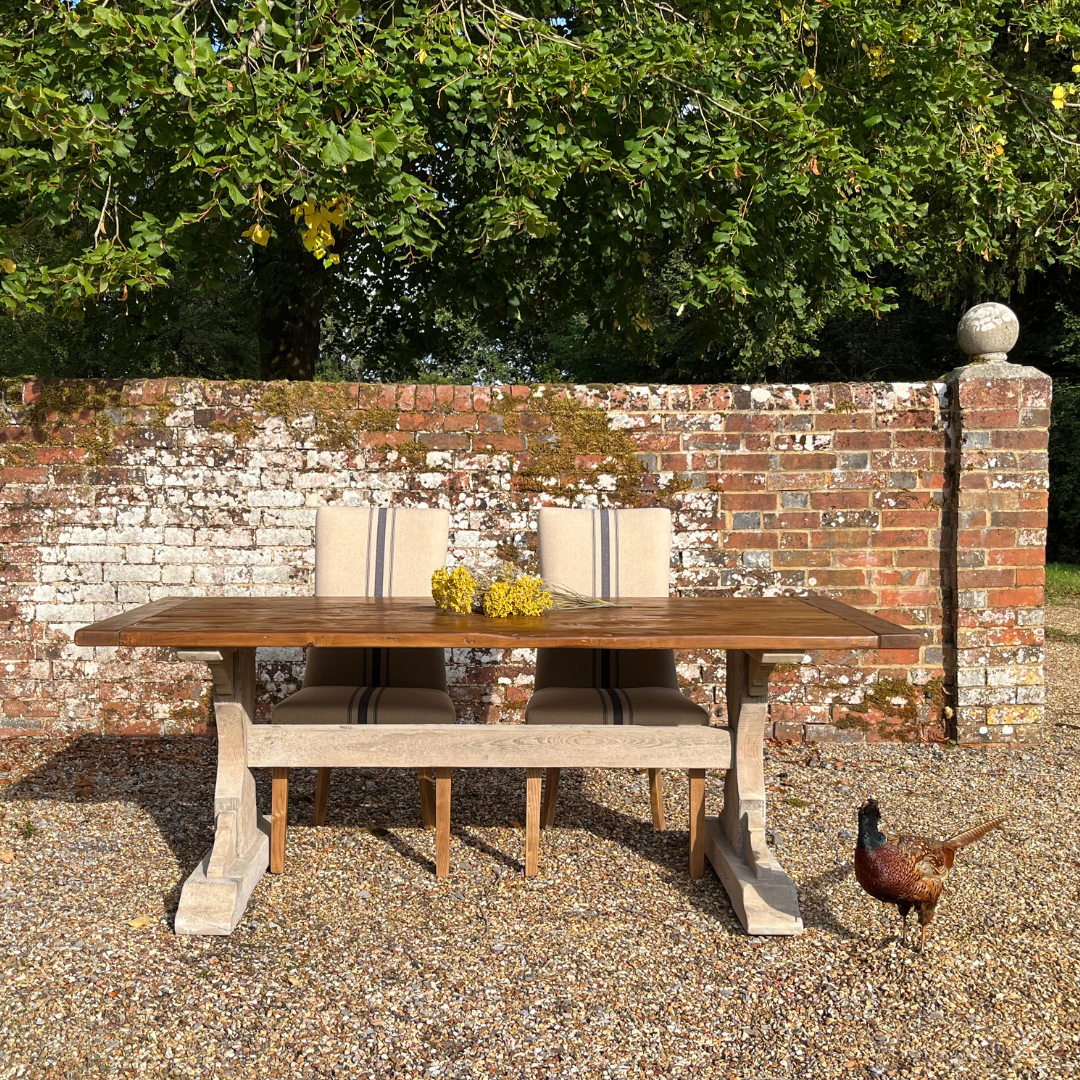 Handmade UK Pine Farmhouse Dining Table - Country Living